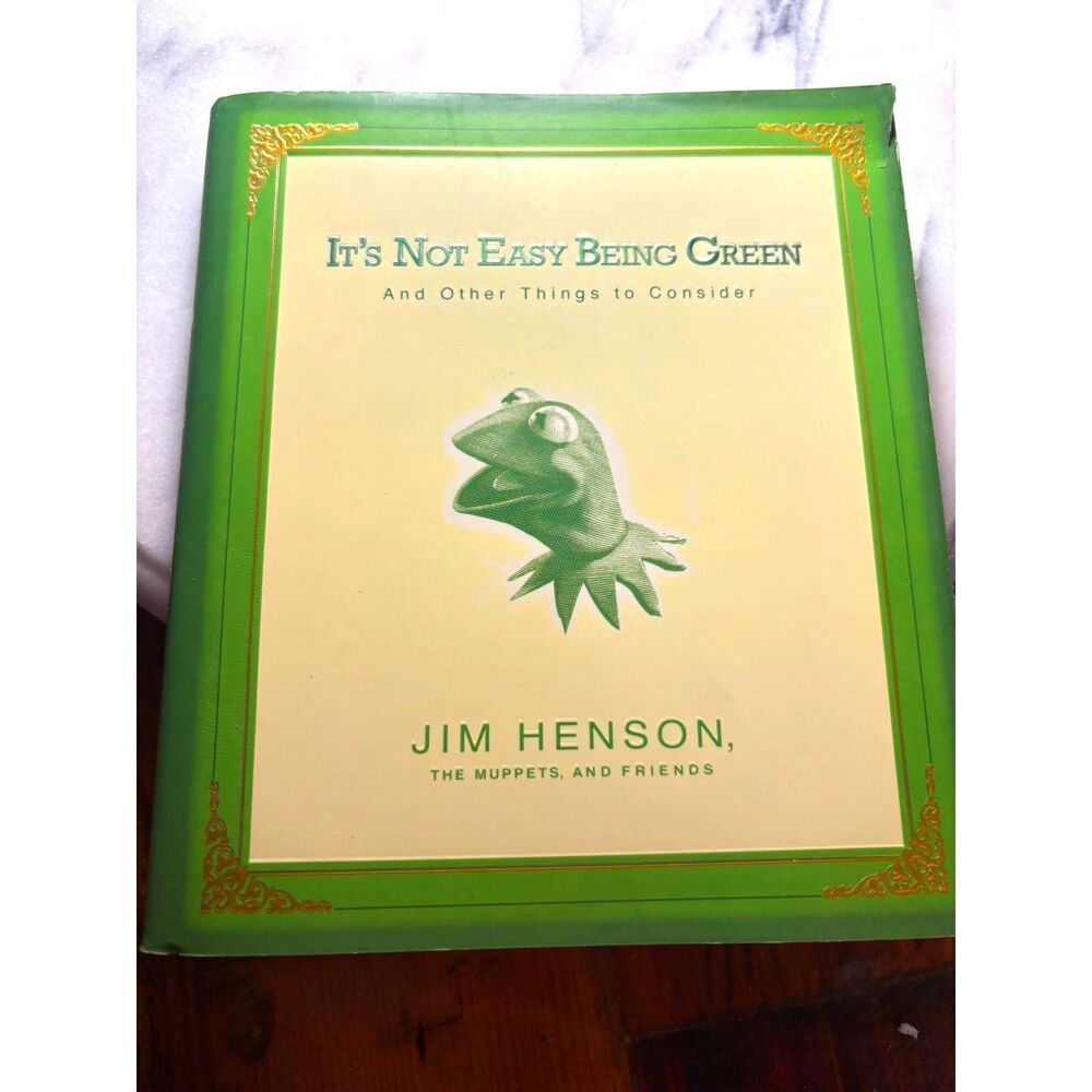 1/1 Print and ED of Jim Henson's hardcover, Its not easy being green ....